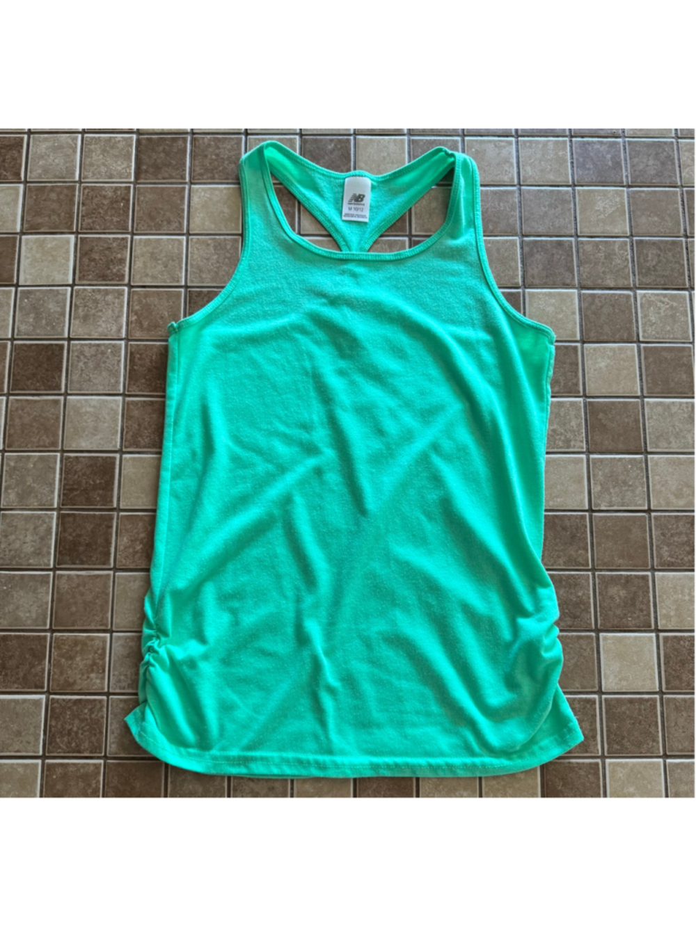 Women's New Balance Green Tank Top M